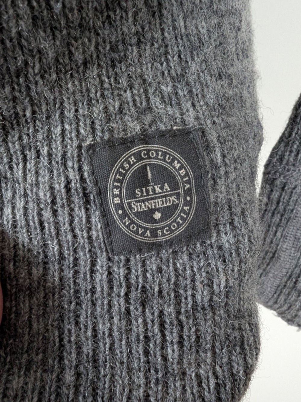 Stanfield Thermal 3/4 Sleeve Top Wool Layer Size Small Grey - Picture 9 of 14